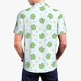 thumbnail image 3 of Balery Kawaii Frogs Printed Men’s Short Sleeve Polo Shirt, Midweight Men's Shirt,Golf Polo shirts -XX-Large, 3 of 8