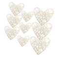 thumbnail image 5 of 9Pcs Rustic Heart Wicker Balls for DIY Vase And Bowl Filler Ornaments, Decorative Spheres Balls Perfect for Decorations - White, as described, 5 of 5