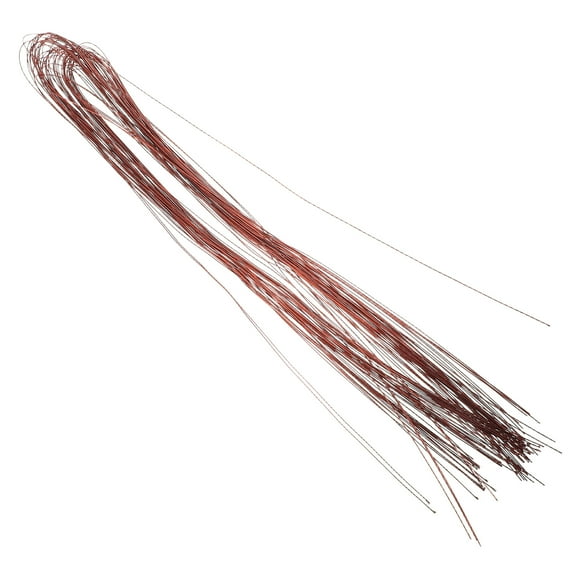 LOLIPPYY 50Pcs Floral Wire for Crafts Coffee Color Flexible Iron Wire for Flower Arranging and Bouquet Wrapping