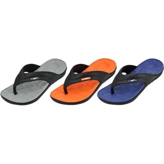 Men\'s Black&Blue Flip-flops Thongs Sandals Durable Comfort Slippers For Casual Norty Men main image 3