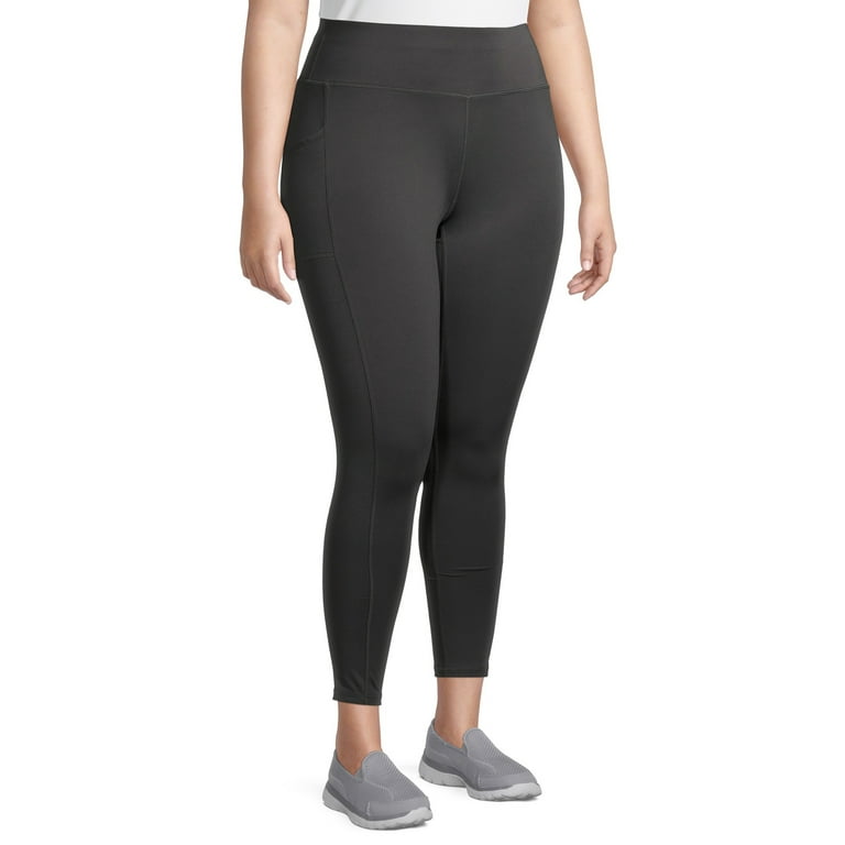 LegEnd Women's Plus Size High Waisted Active 25 Leggings with Phone Pocket  