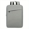 thumbnail image 3 of 1pc Fashion Large Capacity Backpack, Men's Versatile Simple Solid Color Backpack, Computer Laptop Notebook Bag, Business Commuter Bag For Business Trip Conference, Students Computer Bag, 3 of 5