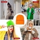 thumbnail image 3 of Gorros de lana Gorros de punto Gorro de invierno Sombreros térmicos Hilo A prueba de viento Esquí Accesorios para el cabello Naranja Minnieouse, 3 of 5