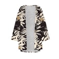thumbnail image 4 of WRKEKC Women's Hawaiian Printed Long Sleeve Open Front Cardigan Coat Top for Women Spring Summer Trendy Casual Outfits, 4 of 4