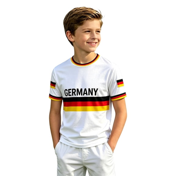 Soccer Jersey Shirts Boys Unisex Fan For All Ages Realistic Team Style Top For Kids Everyday Wear Graphic Jerseys Football Size 11-12T