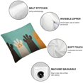 thumbnail image 4 of COMIO  Decorative Pillow Cover, Cute Colorful Cat Paws Print Design Art Lumbar Pillow Cover Modern Farmhouse Cushion Case Home Decor for Living Room Patio Sofa Couch Chair 2pc, 4 of 6
