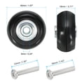 thumbnail image 2 of Uxcell 40x18mm Luggage Suitcase Replacement Wheels PU Swivel Caster Wheels Repair Kit Set of 2, 2 of 6
