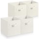 thumbnail image 1 of Juego de 4 cajas de almacenamiento plegables de tela con asas, cubos de almacenamiento y cajón organizador de tela para armario y juguetes., 1 of 5