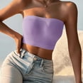 thumbnail image 5 of Shihyeh Women's Strapless Bandeau Bra Seamless Rib Knit Everyday, 5 of 6