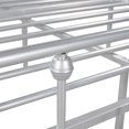 thumbnail image 6 of Full Size Metal Platform Bed with Headboard and Footboard, Iron Bed Frame for Bedroom, No Box Spring Needed ,Silver, 6 of 7