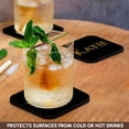 thumbnail image 3 of 3drose, Katie Attractive Female Name in the Usa. Yellow on Black Talisman, Set of 8 Coasters - Soft, 3 of 7