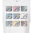 thumbnail image 3 of MTV - Logo Grid - Juniors Cropped Tee, 3 of 5