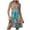 Blue, variant on Womens Summer Dresses 2025 V Neck Sleeveless Sundresses with Pockets Beach Vacation Clothes Floral/Plain Red, XXL