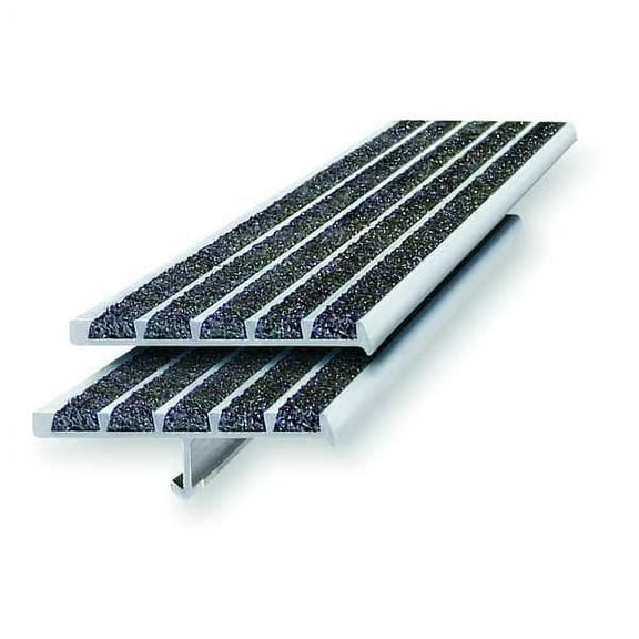 Stair Nosing Extruded Aluminum Black, 60 in W x 1/4" Thick