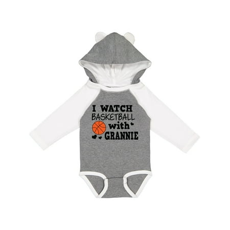 

Inktastic I Watch Basketball with Grannie Gift Baby Boy Long Sleeve Bodysuit
