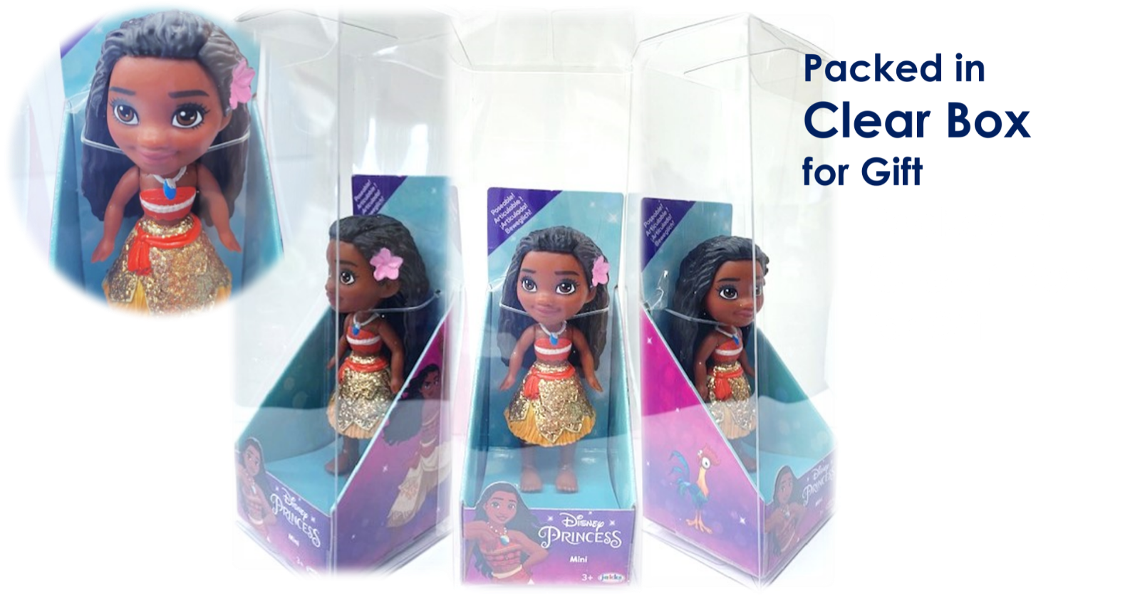 Disney Princess Cute Mini Poseable Miniature Doll Toddler 3.5