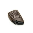 thumbnail image 3 of Vitodeco Leather Smart Key Fob Case Cover Protector Compatible with Chevrolet Silverado, Colorado, Suburban, Tahoe, Blazer, Equinox, Traverse - 5-Button, Brown, 3 of 6