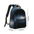 thumbnail image 2 of Yiaed The Galaxy Print School Backpack College Backpack Daypacks for Students High School Spacious and Durable Daypack for Work and Travel-One Size, 2 of 6