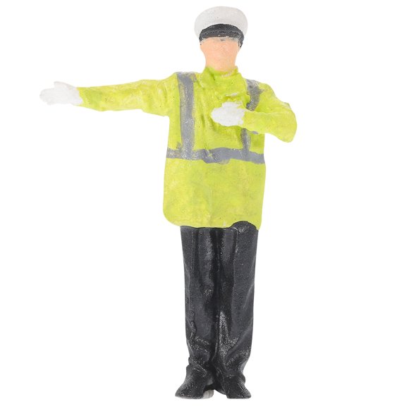 Miniature Traffic Police Figurine Microlandscape Street Layout Prop Sand Table Layout Decor