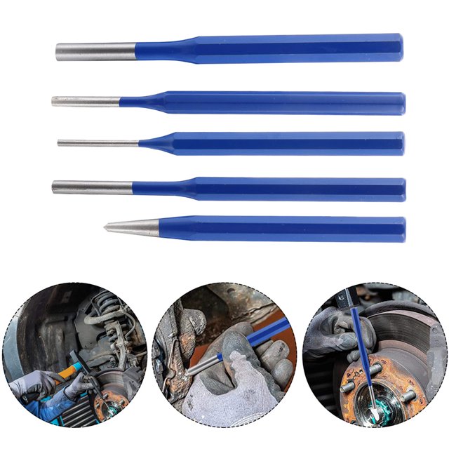 WEUVEB 5Ud Punch De Centro Para Trabajo En Madera Con Y Punta Antichipping Azul