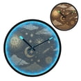 thumbnail image 2 of Indoor 12' Voice-Activated Luminous Decoration Wall Clock With LED Night Light The Shooting Star The Sun, 2 of 8