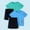 Mint Green, variant on Vornjynx Boys Athletic Sets, Short Sleeve Quick Dry T-Shirt and Shorts 4 Piece Summer Performance Activewear Outfits Dark Blue Size 7-8