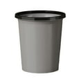 thumbnail image 2 of Taicans 2 Gallon Compact Round Plastic Trash Can,Round Open Top Trash Can,Plastic Slim Waste Basket with Press Top Lid for Bathroom,Bedroom,Home office,Dorm Gray, 2 of 6