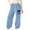 A02-Light Blue, variant on LRen Girls Baggy Sweatpants Bow Drawstring Wide Leg Y2k Sweat Pants Casual Loose Athletic Joggers Preppy Back To School Clothes with Pockets,Black,4-5 Years