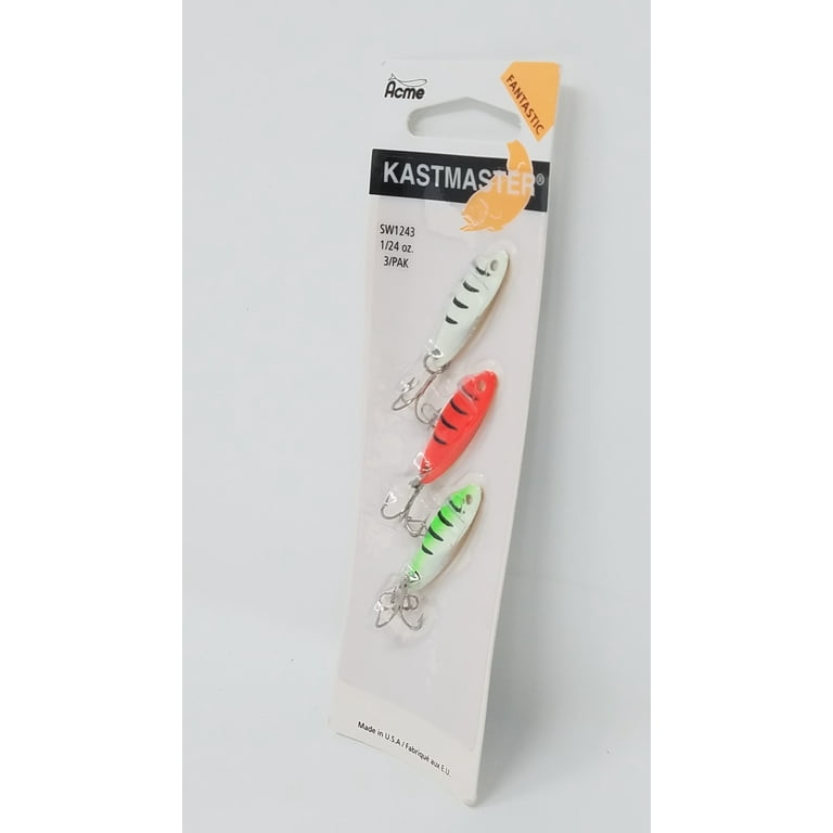 Acme Tackle Kastmaster Kit, Fishng Lure Spoon, 1/12 oz., 3 Pack, Assorted 