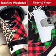 thumbnail image 4 of Christmas Kitchen Rugs Set of 2, Christmas Tree Kitchen Rugs Non Slip Washable, Winter Green Red Buffalo Plaid Kitchen Floor Mats Low-Profile, Christmas Decorations, 18''x 48''+ 18''x 30'', 4 of 6