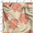 thumbnail image 2 of Soimoi Japan Crepe Satin Orange Fabric By the Yard - 54 Inch Wide -Florals Print Fabric - Elegant and Timeless Patterns for Fashion and Home Decor Printed Fabric, 2 of 6