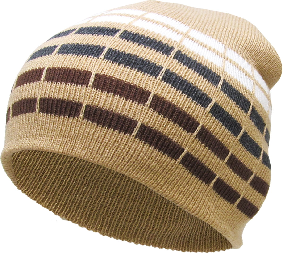 Unisex Vintage Hawaiian Skull Cap Knit Wool Beanie Hat Stretchy Solid Daily Wear