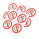 thumbnail image 3 of 10 pegatinas de «No tocar» con la indicación «No usar las manos». Adhesivo de «No tocar»., 3 of 7