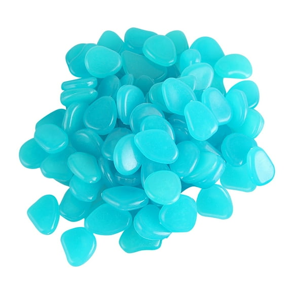 Binwennn Flat Stones for Terrarium in The Dark Garden Stones Craft Rocks Stones Pebbles Garden Decorative Pebbles StonesNon Radioactive Resin MaterialGlowingLawnFish Tank