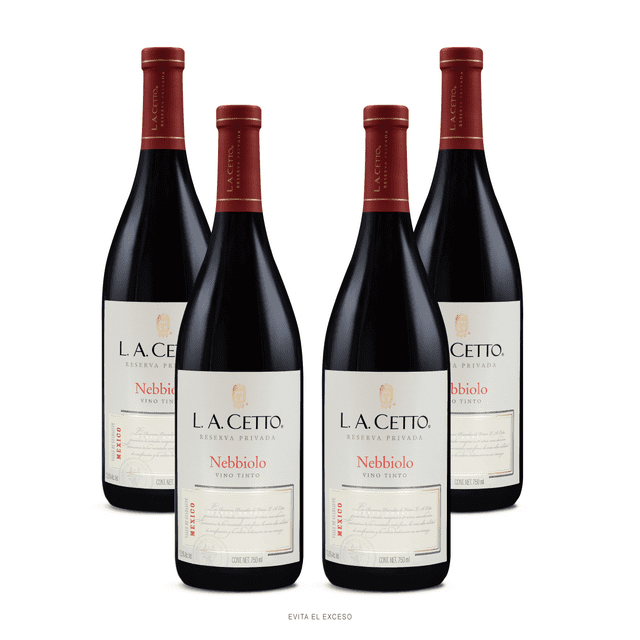 Vino Tinto Reserva Privada Nebbiolo 750ml Paquete de 4 Botellas