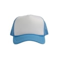 thumbnail image 2 of Top Headwear Men's Blank Rope Trucker Foam Mesh Plain White/Sky, 2 of 2