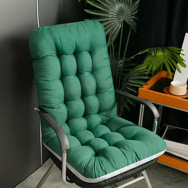 JASKFLY Polyester Bench Mat Solid Color Office Chair Cushion with Foam Padding 37x17 Inch Thick Recliner Rocking Seat Pad,Bedding|Nylon,Spandex,Green