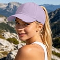 thumbnail image 2 of Gaexia Womens Ponytail Baseball Cap Adjustable High Messy Bun Ponycap Quick Drying Trucker Hats, 2 of 6