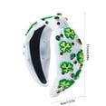 thumbnail image 3 of MXTPOV St.Patrick's Day Headbands, Green Shamrock Diamonds Headband for Women, St Patricks Day Decorations Headwear Accessories, Glitter Hair Bands for Party, 3 of 5