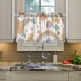 thumbnail image 5 of Coolnut Mushroom Kitchen Curtains 2 Panels, UV Protected Tier Curtains Half Window Curtains Kitchen Tiers for Guest Room Bathroom Sink Laundry Room Basement,24 x 27 Inch, 5 of 6