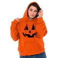 thumbnail image 4 of Cute Jack O' Lantern Pumpkin Face Hoodie Sweatshirt Women Men Brisco Brands L, 4 of 6