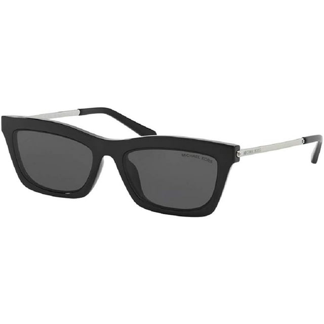 Michael Kors MK2087U STOWE 333287 54M Black/Dark Grey Solid Rectangle Sunglasses For Women