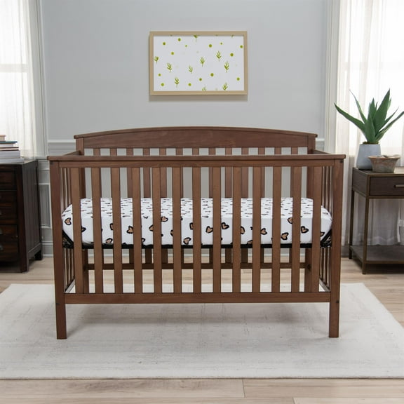 Rizzy Home 28" X 52" White/Black Leopard Print Cotton Cribsheet