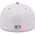 thumbnail image 4 of Men's New Era White/Green Chicago White Sox Inaugural Season at Comiskey Park Watermelon Lolli 59FIFTY Fitted Hat, 4 of 5