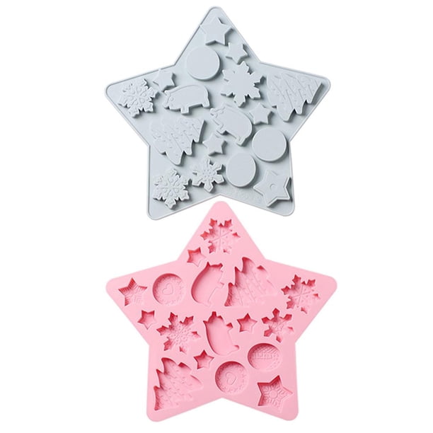 Molde De Silicona Para Hornear Molde De Postre Resistente A Altas Y Bajas Temperaturas Molde De Caramelo De Cerdo Estrella De Cinco Puntas Para Panadería Casera 2 Uds Advancent HA018438-00