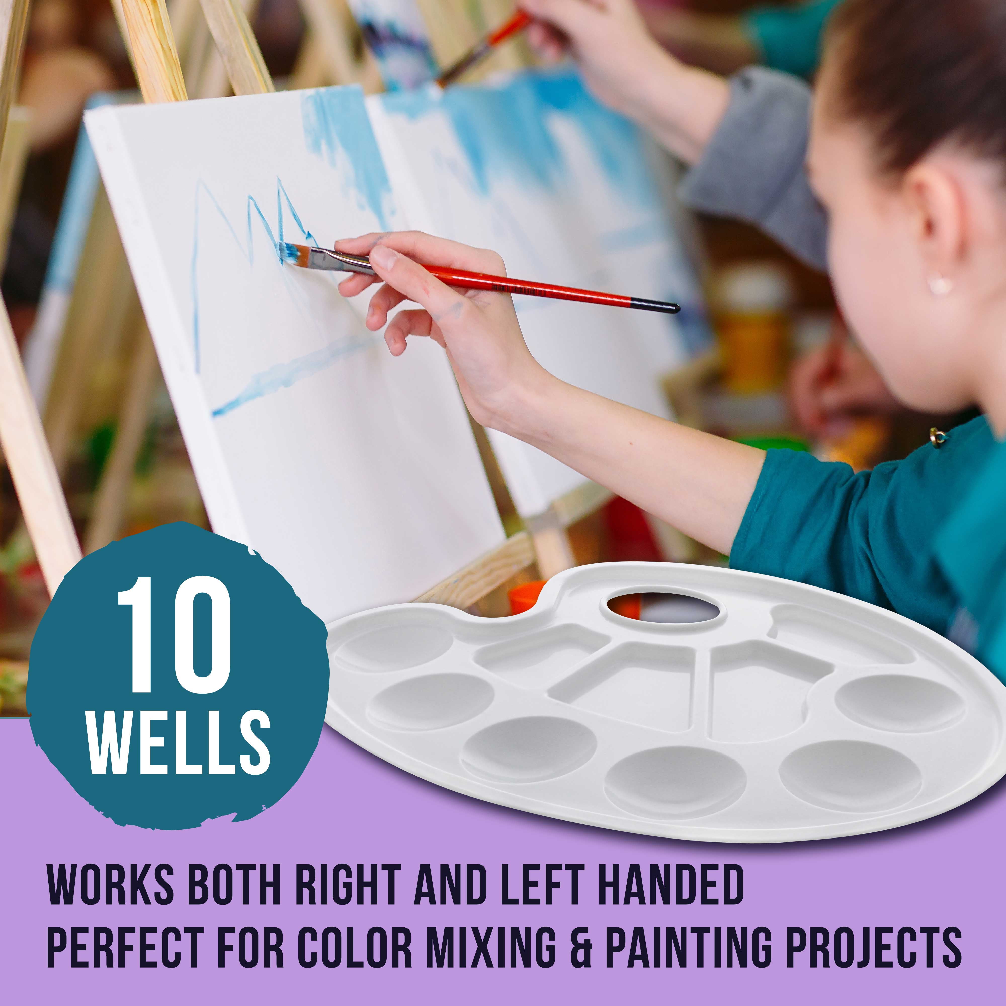 Hot Selling Art Paint Palette Tray 10 Wells Plastic Drawing Palette for  Kids Students Custom Palette - China Oil Painting, Painting Materials