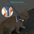 thumbnail image 2 of Arnés y correa para gatos, cómodo chaleco para caminar con correa, arnés de chaleco sin cordones, tiras reflectantes transpirables, chaleco para gatos de tamaño pequeño a mediano, 2 of 4