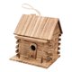 thumbnail image 2 of Casa para pájaros colgante de madera, gran aviario decorativo, accesorio de jardín para exteriores., 2 of 8