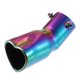 thumbnail image 1 of Coche Escape Punta Tubo Corazón Forma 2.5" Metal Multicolor, 1 of 1