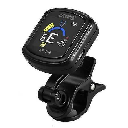 Aroma At-105 Guitar Tuner Clip Pedal Metronome Digital Sensitive